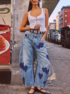 Pantalón Senda Denim Corazones