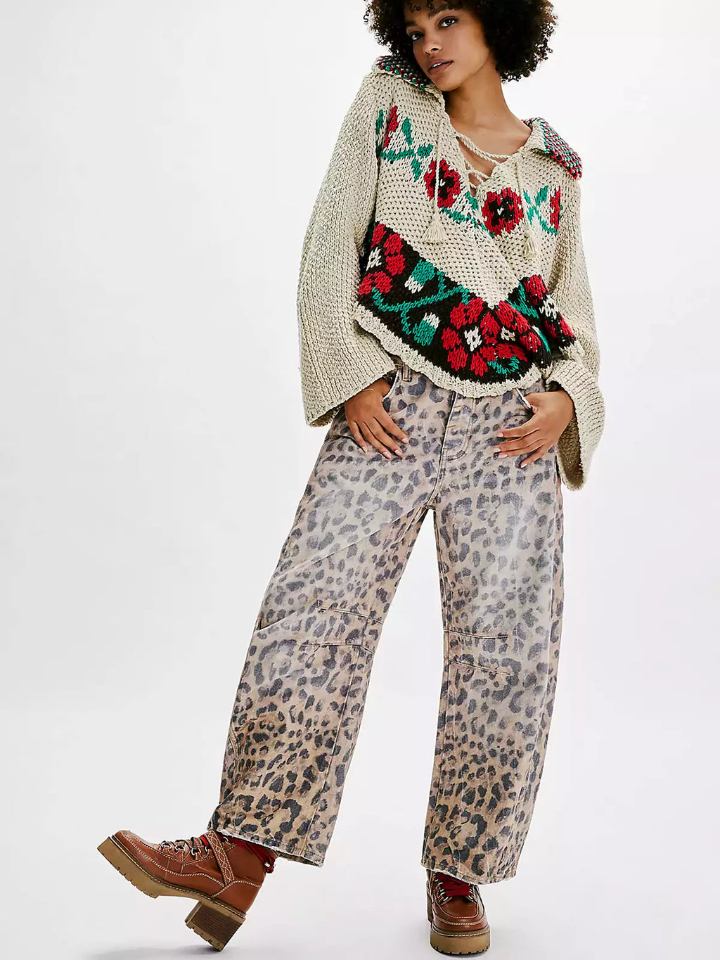 Pantalón Senda Denim Leopardo