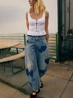 Pantalón Senda Denim Corazones