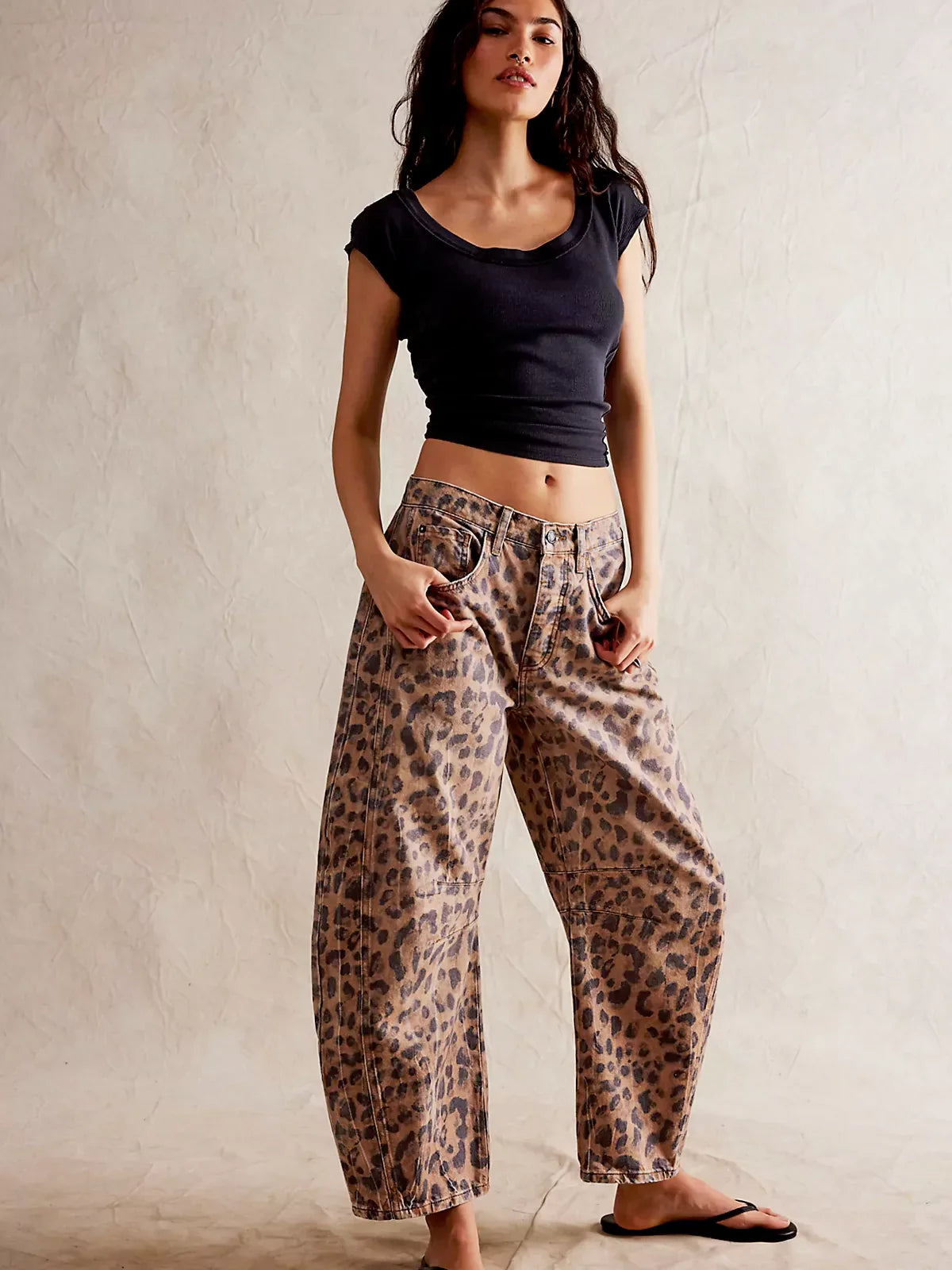 Pantalón Senda Denim Leopardo