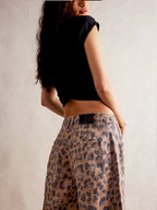 Pantalón Senda Denim Leopardo