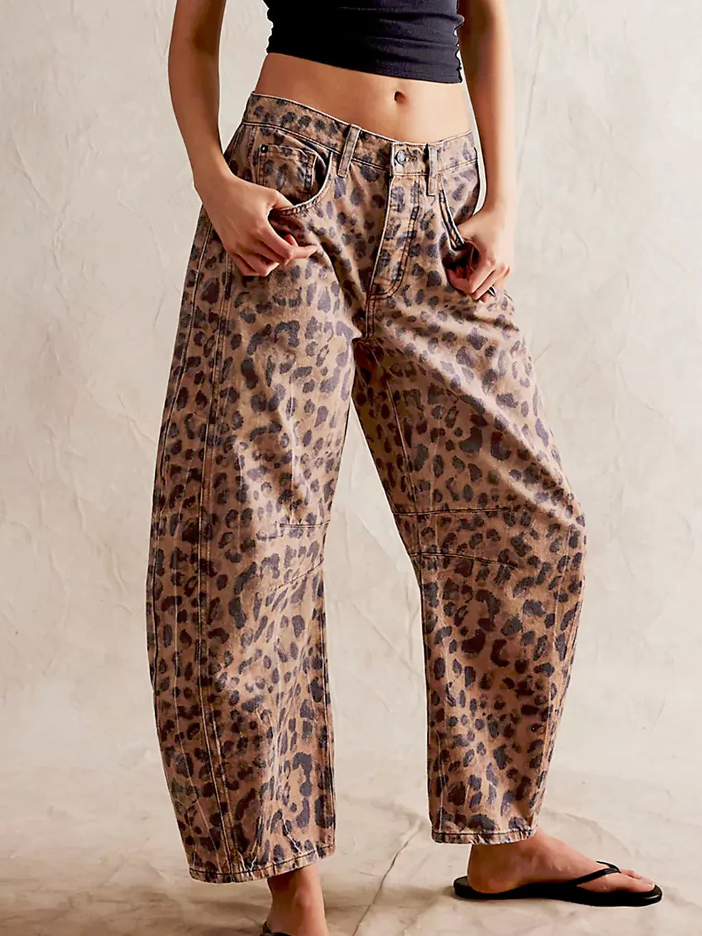 Pantalón Senda Denim Leopardo