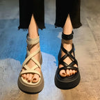 Sandalias Senda Trama Oliva