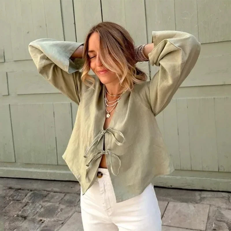 Blusa Senda Lazo Natural