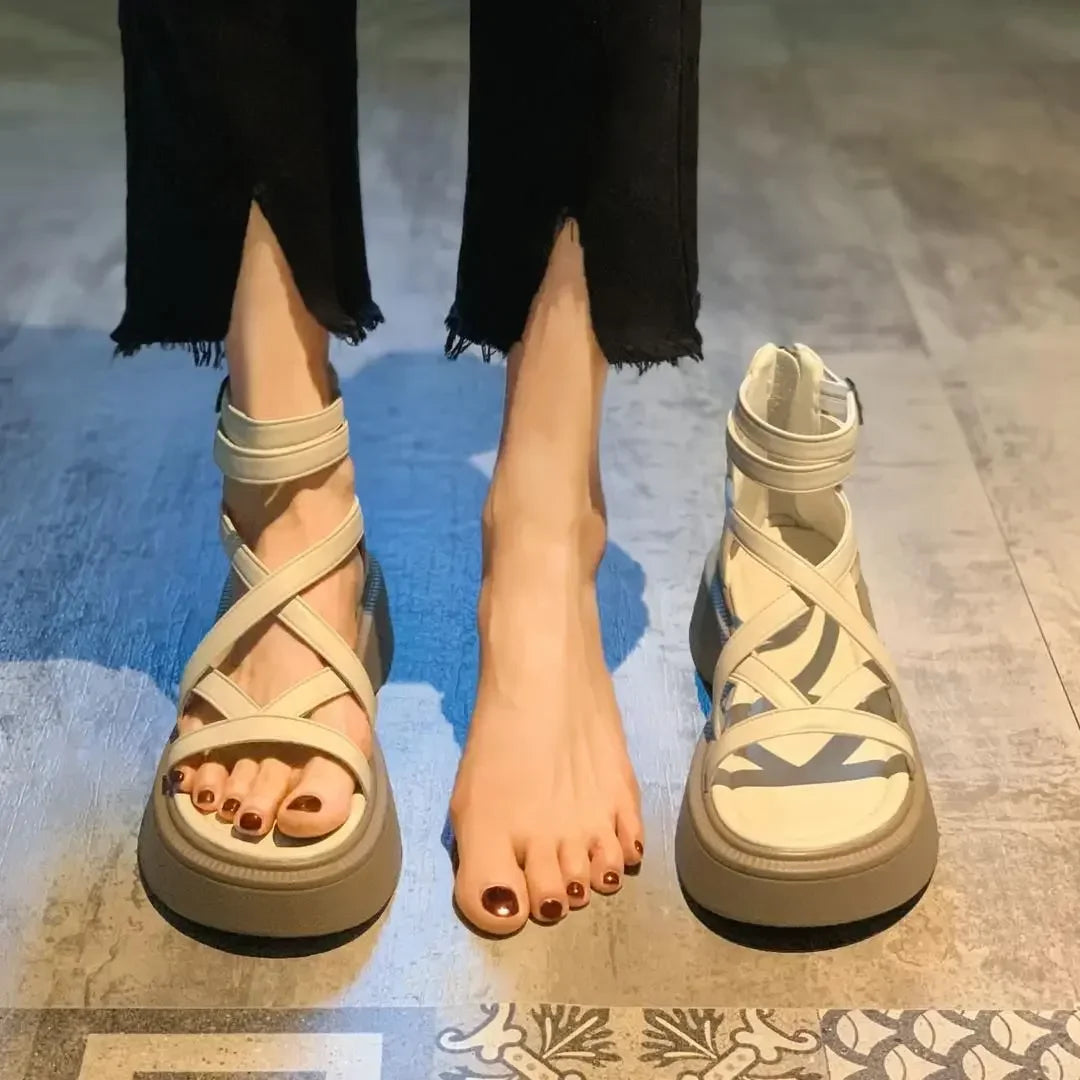 Sandalias Senda Trama Oliva