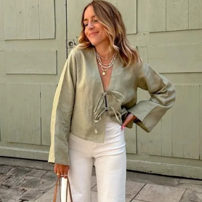 Blusa Senda Lazo Natural