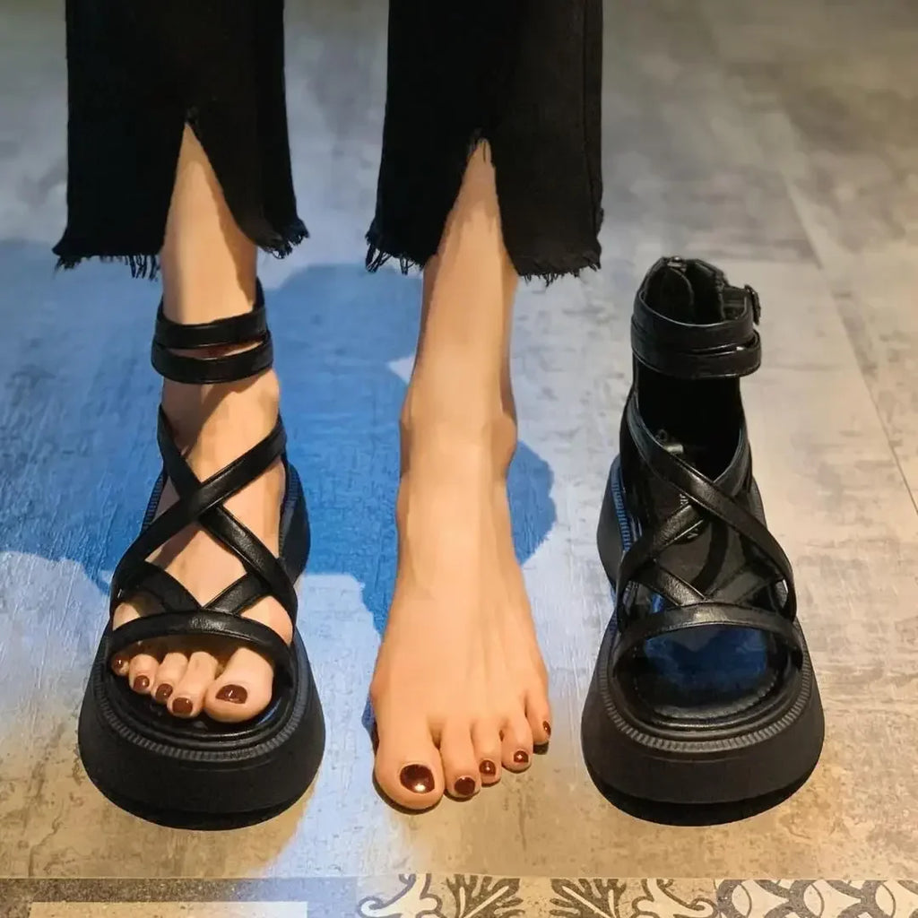 Sandalias Senda Trama Oliva