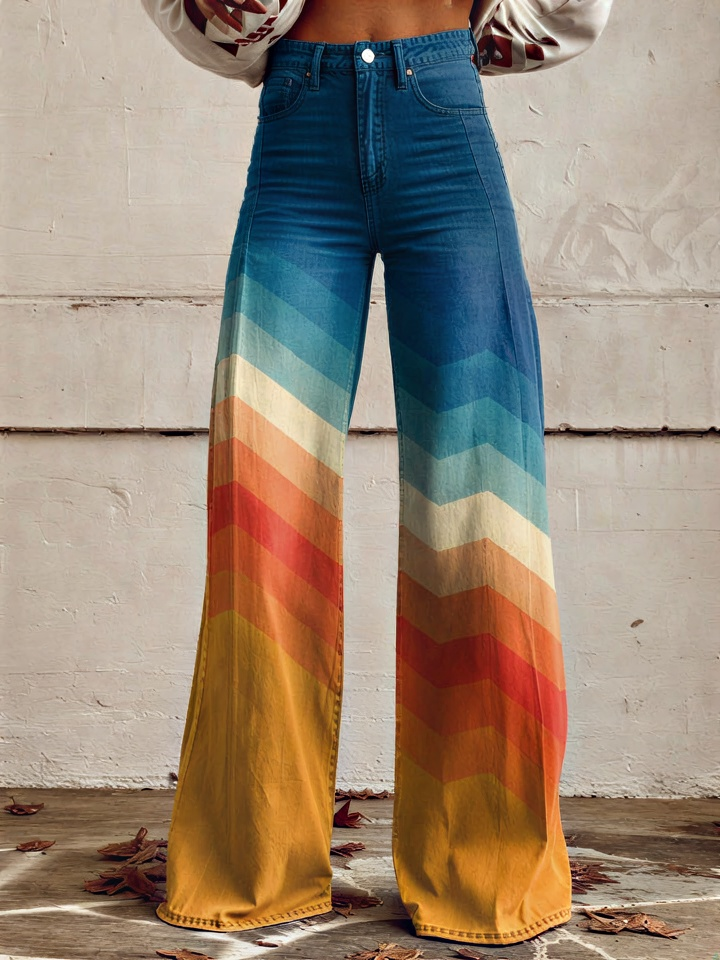 Pantalón Estampado Fluido