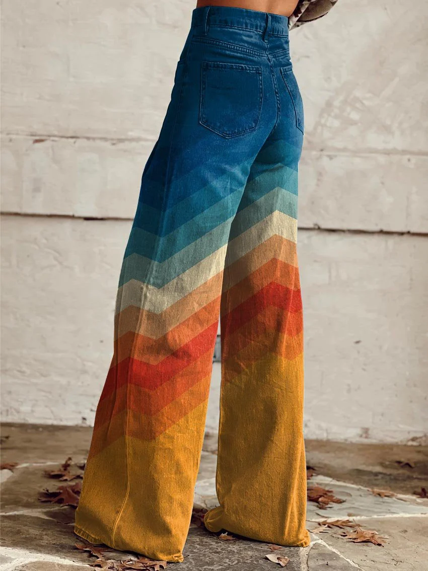 Pantalón Estampado Fluido